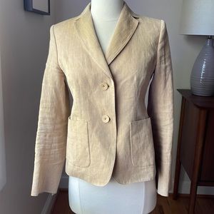 Max Mara Studio beige linen blazer size 2